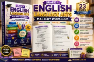 Grade 4 English Language Arts Mastery Workbook — Grammar, Vocabulary, Reading & Writing