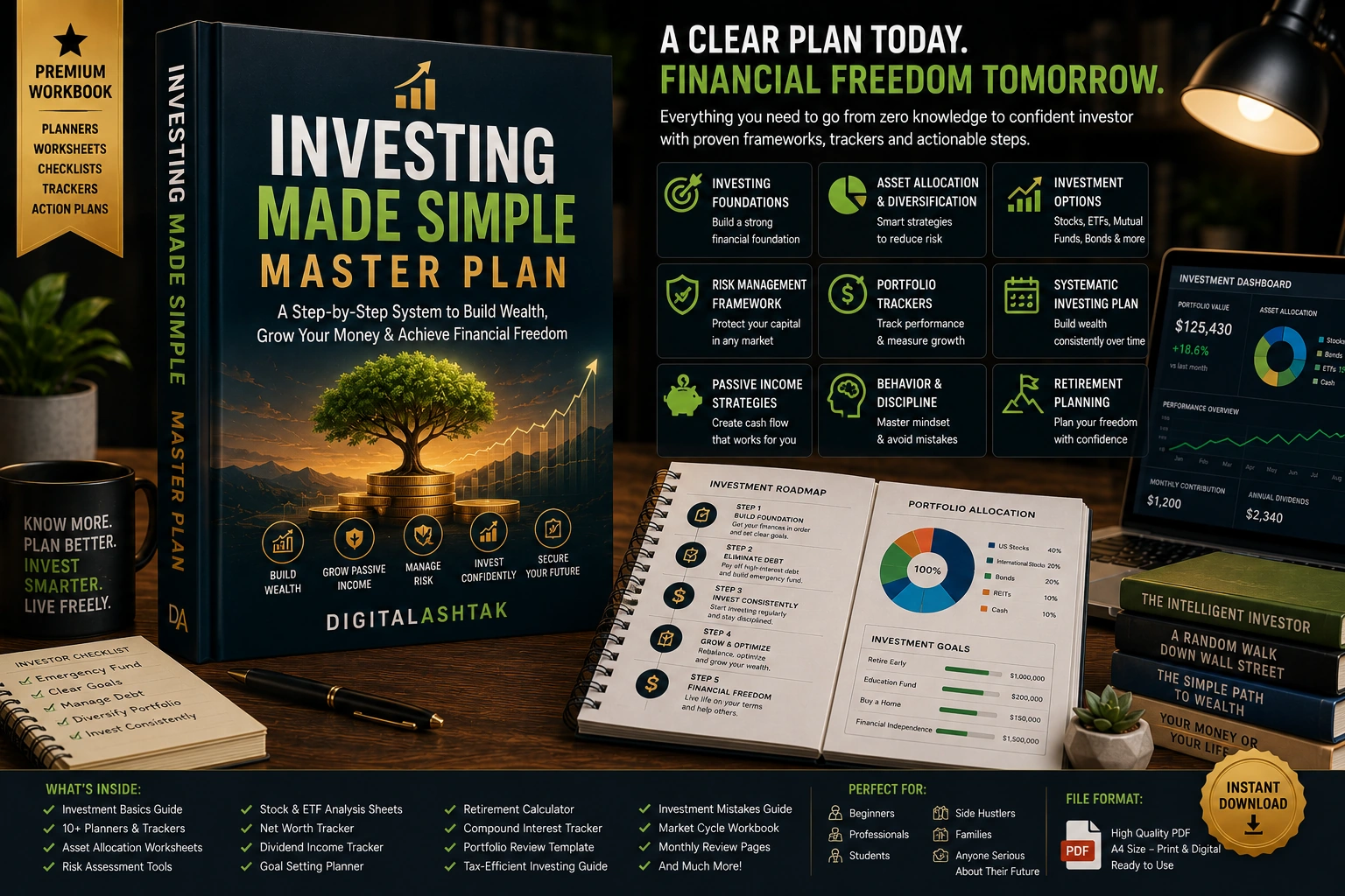 Investing Made Simple — Master Plan to Understand Investing, Build a Disciplined Portfolio & Grow Long-Term Wealth