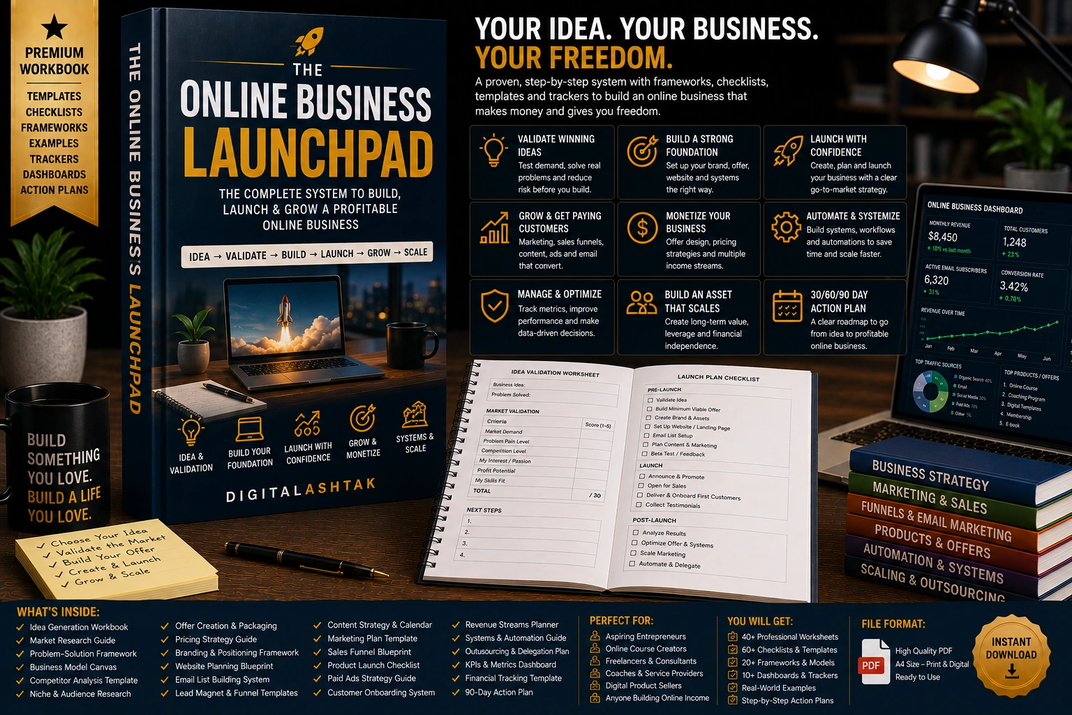 The Online Business Launchpad — Complete System to Build, Launch & Grow a Profitable Online Business