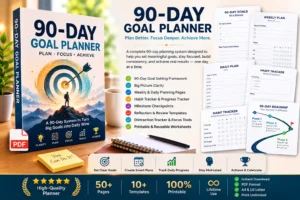 90-Day Goal Planner — Plan, Focus & Achieve